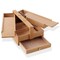 7 Elements Wooden Multi-Function Artist Tool and Brush Storage Box - Beechwood Art Supply Organizer with Drawers
